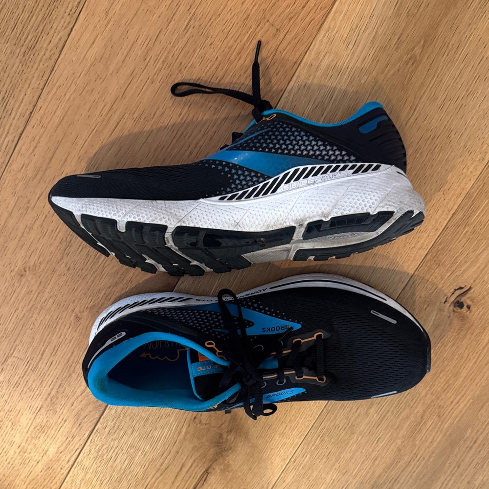 Brooks Adrenaline - Black and Blue Running Shoes - Picture 7 of 7